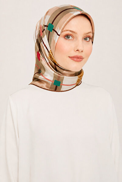 Pierre Cardin Sura İpek Eşarp 46365 Somon Karışık Desen