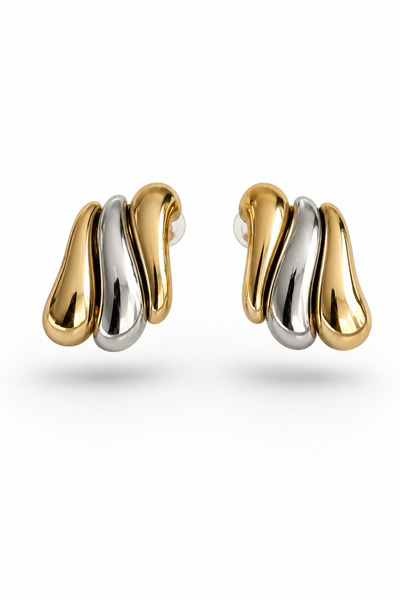 btogether. Eos Vintage Küpe Gold-Gümüş Renkli