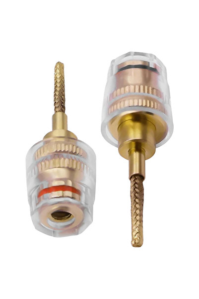 Choice 2PCS 2/4Pcs Banana Plug Adapter 4mm Female to 2mm Pin Gold Plated Test...