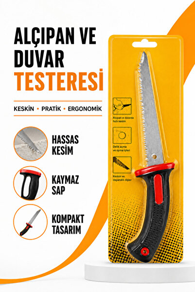 Trendhane Alçıpan ve Duvar Testeresi Ergonomik Saplı Çok Amaçlı