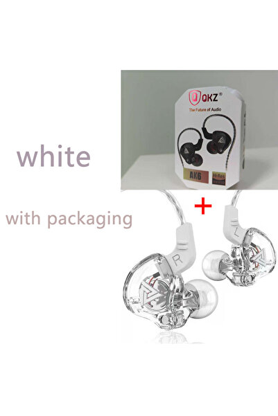 Choice6 GRAY NEW KZ AK6 Copper Driver HiFi Wired Earphone 3.5MM Race Sport He...