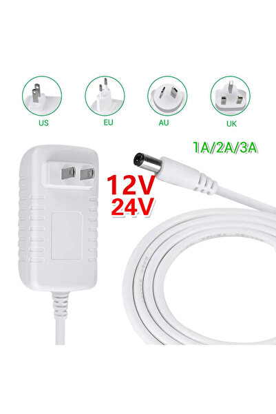 Choice23 محول طاقة LED من نوع GGBEE 3A بمقبس أمريكي 24 فولت، مزود طاقة 12 فول...