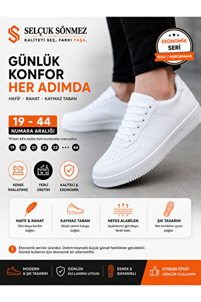 SELÇUK SÖNMEZ Beyaz Sneaker Spor Ayakkabı
