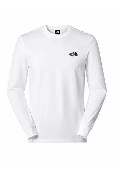 THE NORTH FACE Men's L/S Box Nse T-Shirt Nf0A87Nnfn41 White-L