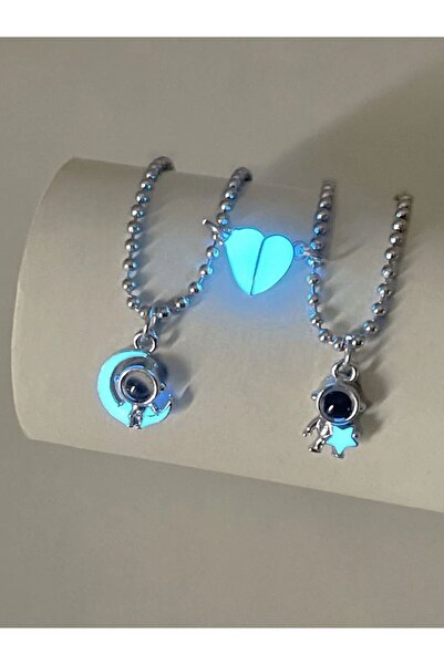 Choice Silver 50cm WZK2267 2 Pieces/Set Luminous Heart Luminous Starmoon Proj...