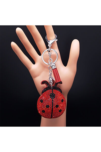 Choice A SR Ladybug Tassel Crystal Keychain Bag Charm for Women/Men Ladybird ...