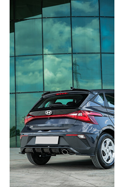 TMZ Garage Hyundai i20 2023+ Arka Difüzör ve Sağ Sol Flap Seti Parlak Siyah A...