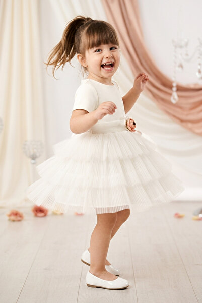 Baby Animals Baby Girl Kid's Birthday Party Wedding Dress Short Sleeve Sleeve...
