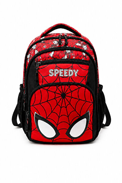 CAKARD Set de 3 genți școlare pentru școala primară cu model Speedy Spider We...