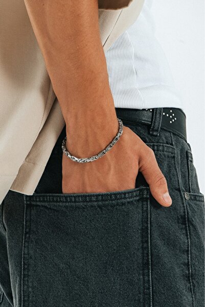 UKHWD SUPPLY 4mm X 20cm 316L Steel King Square Bracelet