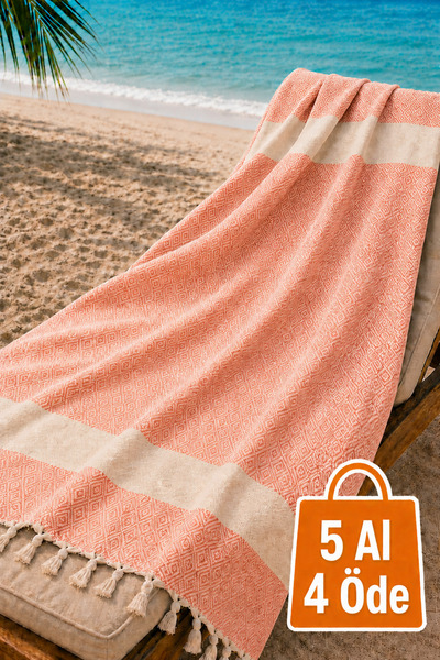 Hig Store Diamond Peshtemal 100% Cotton Fringed - 90X170 Size Beach Pool Spa ...