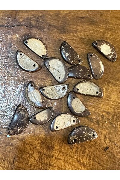 Gönülden Tasarım 3x2 Cm 15 Adet Delikli Bambu Takı Boncuğu
