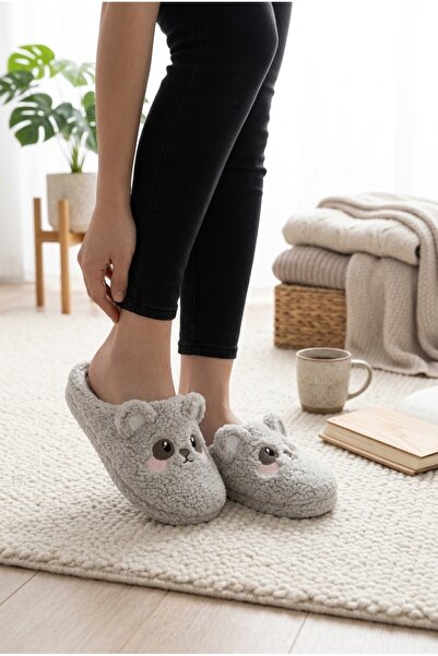 Moda Frato Teddy Bear Women's House Slippers Winter Slippers Rubber Soundless...