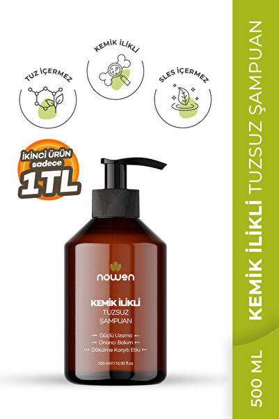Nowen Kemik İlikli Tuzsuz Saç Şampuanı - 500 ml