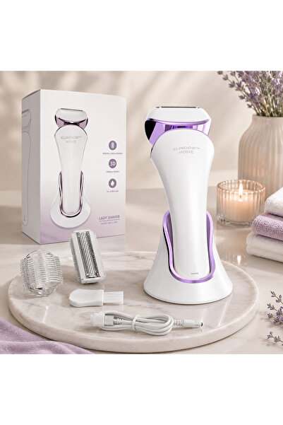 Elindor Epilator umed și uscat, 3 tipuri de lame detașabile, IPX 6, reîncărca...