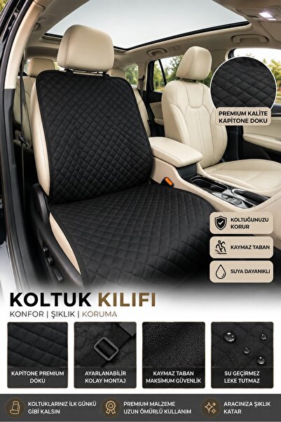 BE ACTİVE Araba Oto Araç Koltuk Kılıfı Örtüsü Sıvı Geçirmez