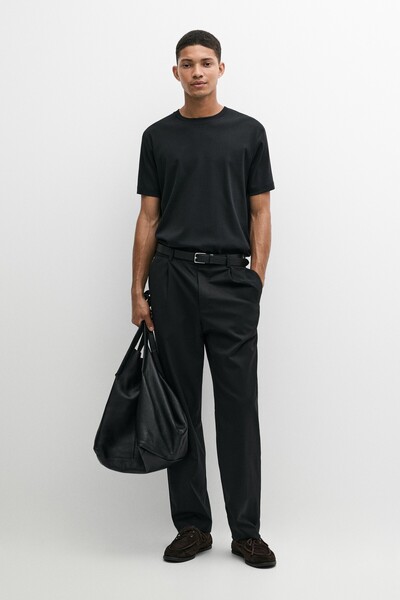 Massimo Dutti %100 Merserize Pamuklu T-Shirt