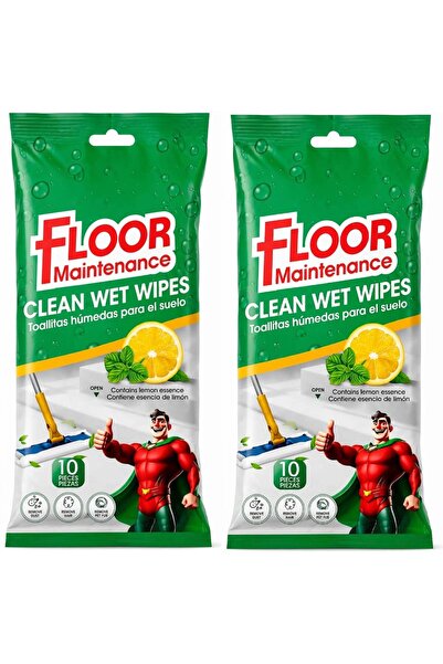 4basix Clean Wet Floor Wipes Multipurpose Disposable Mop Wipes (Pack of 20) f...