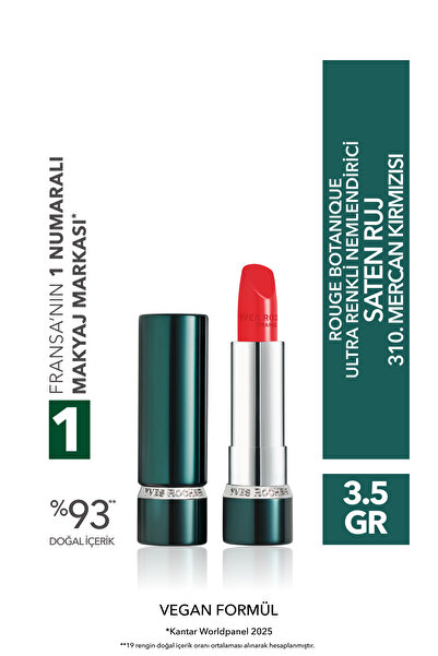 Yves Rocher Rouge Botanique Ultra Colorful Moisturizing Satin Lipstick - 310....