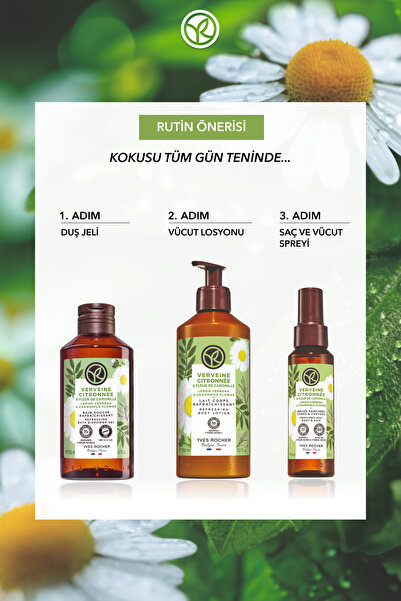 Yves Rocher Duş Jeli - Nemlendirici Tazeleyici Mine Çiçeği Papatya -SLS,SLES İçermez,Vegan-200ml