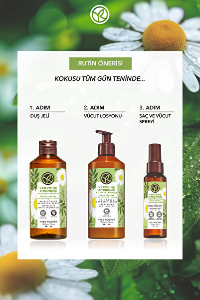 Yves Rocher Duş Jeli - Nemlendirici Tazeleyici Mine Çiçeği Papatya-SLS,SLES İçermez,Vegan