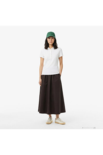 Lacoste Kadın Flare Fit Kahverengi Etek