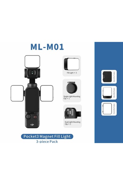 Choice Three lamp set KVANNO WL-M01 Mini LED Magnetic Fill Light For DJI Osmo...