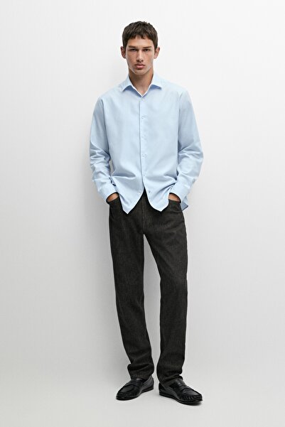 Massimo Dutti Regular fit %100 pamuklu fitilli gömlek