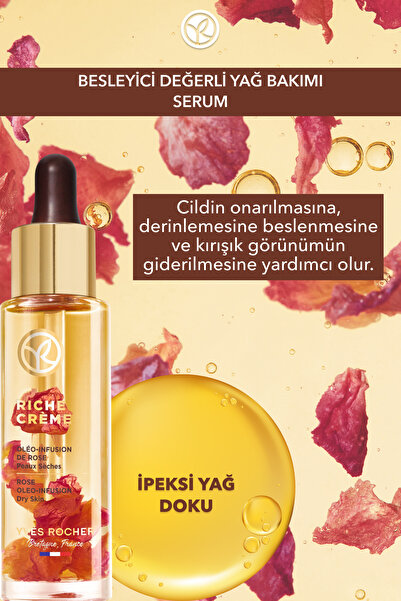 Yves Rocher Serum - Besleyici Yaşlanma Karşıtı Değerli Yağ Bakımı / Riche Crème-30 ml-26329