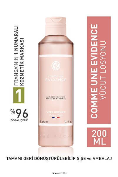 Yves Rocher Parfümlü Vücut Losyonu-Comme Une Evidence-Kadın Parfüm-Vegan-200ml