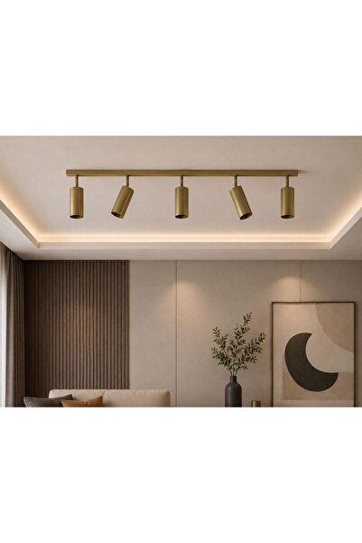 avizade LUNİA 5'li Eskitme Metal Modern Silindir Spot Avize LED GU10 Duy Uyum...