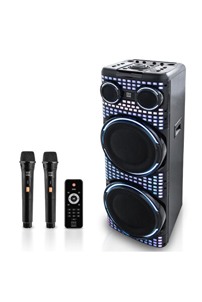 Electromures Boxă portabilă activă Bluetooth EM 1009, 100W, 2 x 12 inci, Blue...