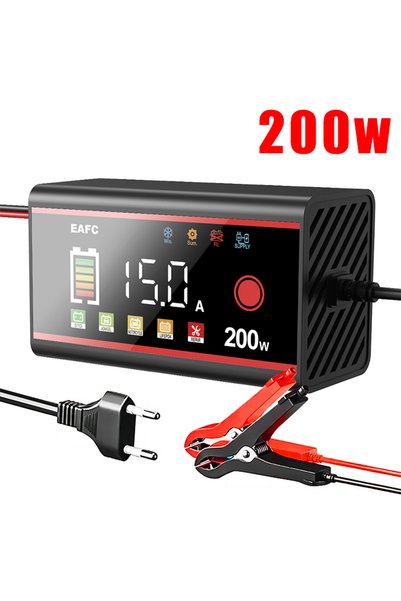 Choice 200W EU EAFC Large Power 200W 100W Battery Charger 12V Car Battery Cha...