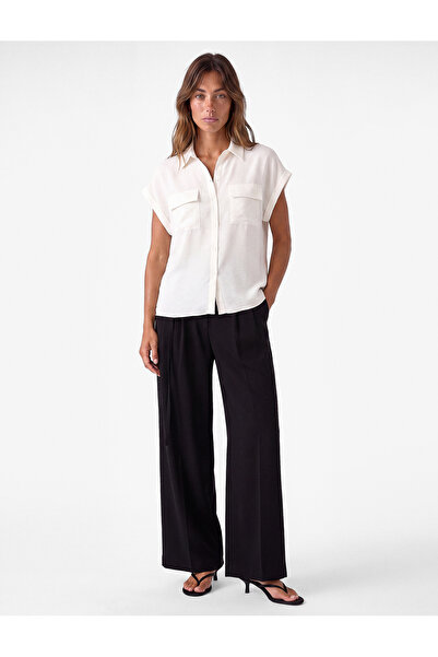 Koton Regular Fit Short Sleeve Shirt with Flap Pocket Detail