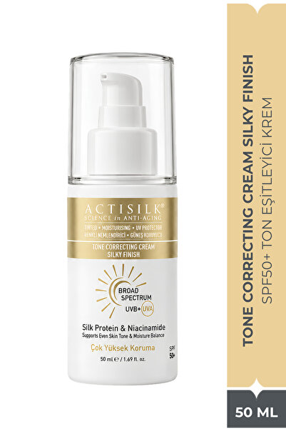 ACTISILK Tinted Tone Evens Out Uv Protective Cream