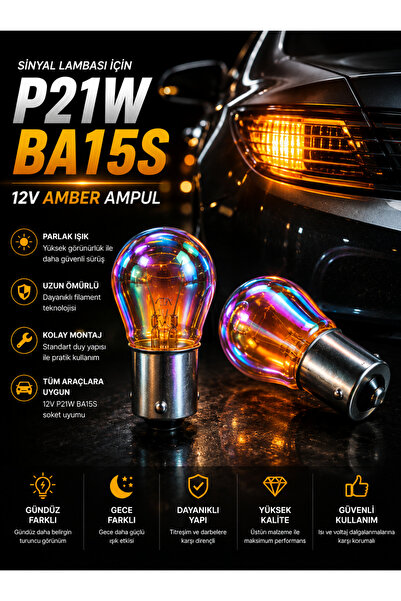 MeyZone 93 Diadem Ampul 12v Tek Duy Sağ Sol Takım Ön Far Arka Stop Sinyal Amp...