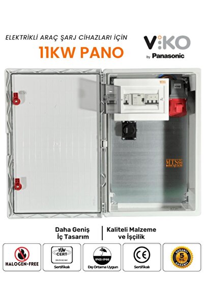 MTSevcharger 11 KW PANO 60 40 20 SEYYAR TAŞINABİLİR ELEKTRİKLİ ARAÇ ŞARJ CİHAZI KOMBİNASYON BESLEME PANOSU 11KW