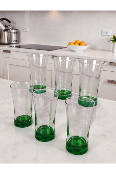 AR HOME طقم أكواب ماء وشرب سعة 300 مل - 6 قطع