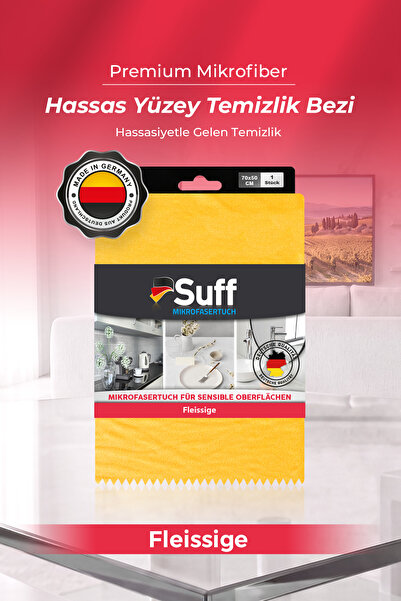 Suff Fleissige Cam Güzeli Cam Bezi 70x50 | Hassas Aksesuar Temizlik Bezi - Sarı