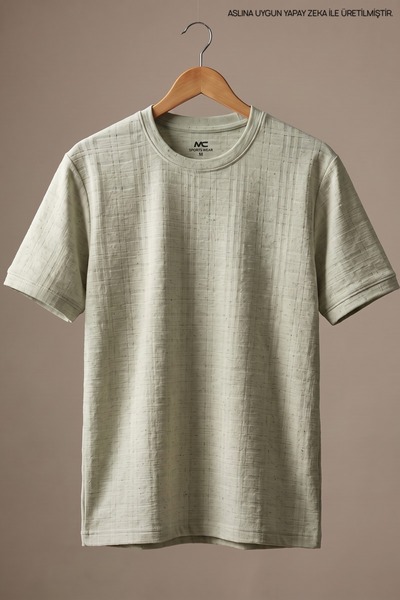 Maccali Tricou pentru bărbați Trend Relax Fit cu model Green in