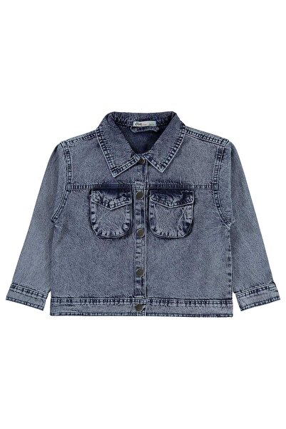 Civil Girls Pocketed Jacket for 6-9 Years Old - Blue