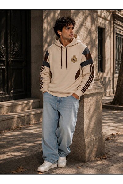 Premium renk bloklu oversize sweatshirt