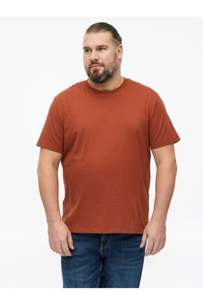 s.Oliver Tricou mărimi mari cu guler rotund, pentru bărbați, din bumbac, croi...