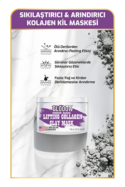 New Essentials Kolajen Kil Maskesi-Sıkılaştırıcı, Arındırıcı & Peeling Etkili...