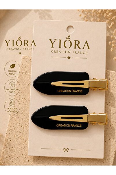 yiora Women's Imported Series 2-Piece Gold Metal Non-Marking Hair Makeup Skin...