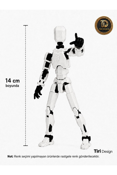 Tiri Design Dummy Esnek Eklemli Pozlanabilir Robot Figür