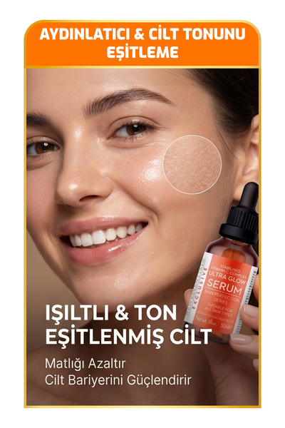 New Essentials Aydınlatıcı & Cilt Tonu Eşitlemeye Yardımcı Vitamin-C Serum (Hyaluronic Acid+ B5)