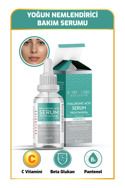 New Essentials Yoğun Nemlendirici Bakım Serumu ( Hyaluronic Acid Complex + B5...