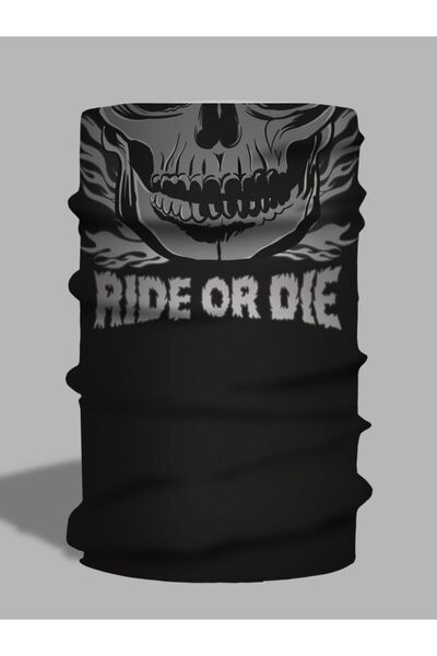 LU&MA Skull Patterned Neck Collar - Baf Buff