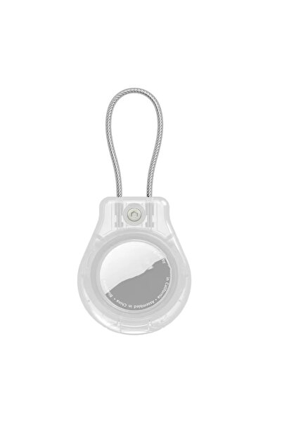Choice Clear Waterproof Cover for Apple AirTag Keychain Holder with Wire Cabl...